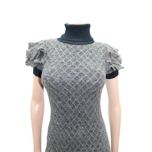 Catherine Malandrino Textured Knit Dress 4 - Picture 2 of 6